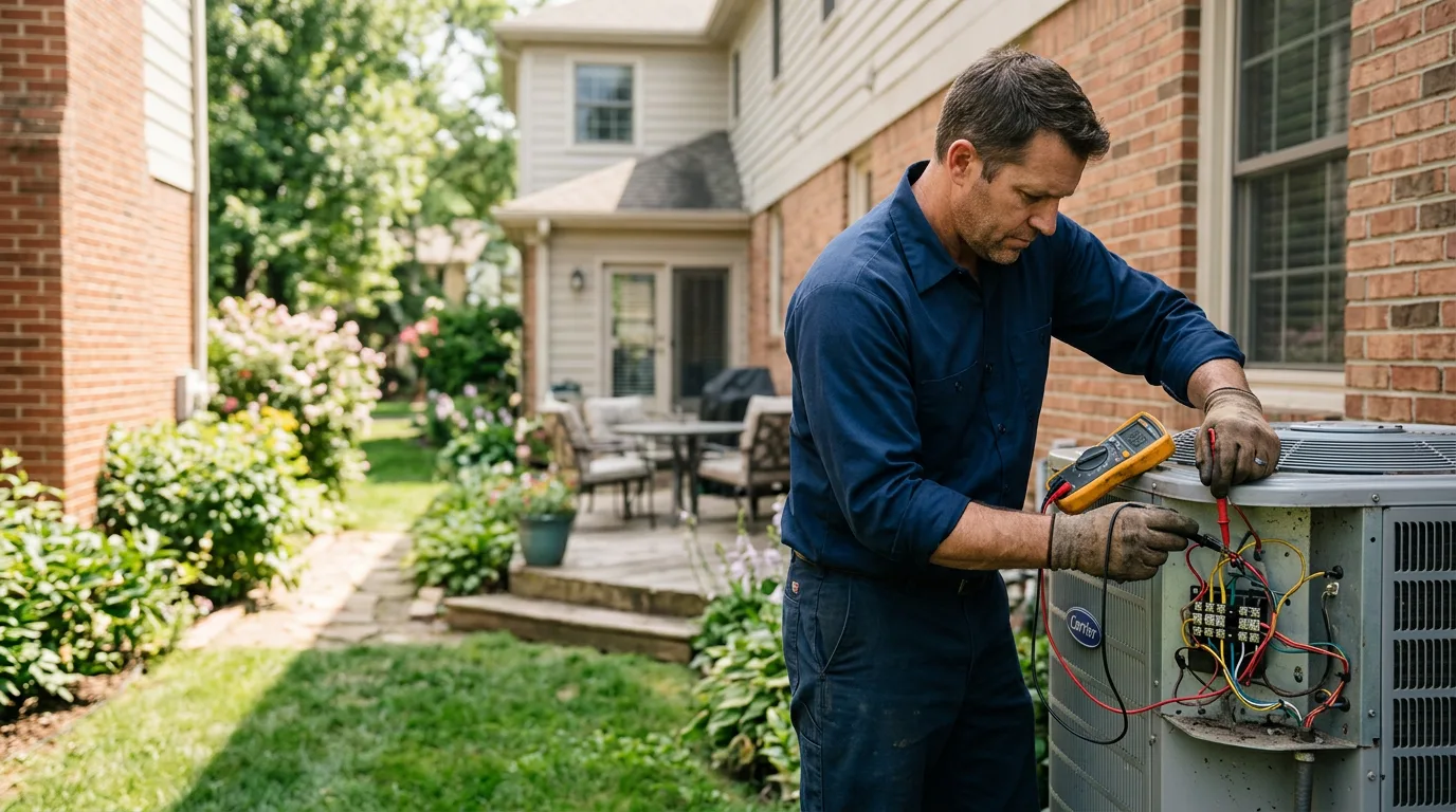HVAC technician working near Windsor, KY